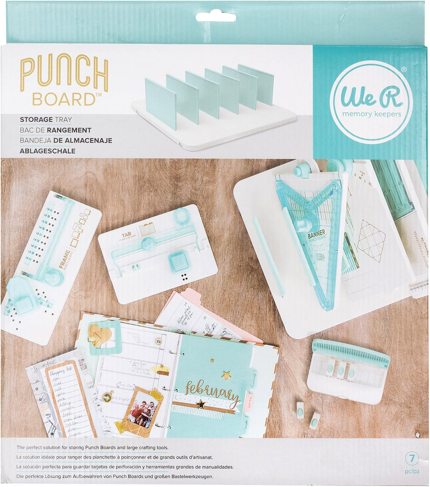 Punchboard and Punch-Storage Tray Set 7-Piece by Of