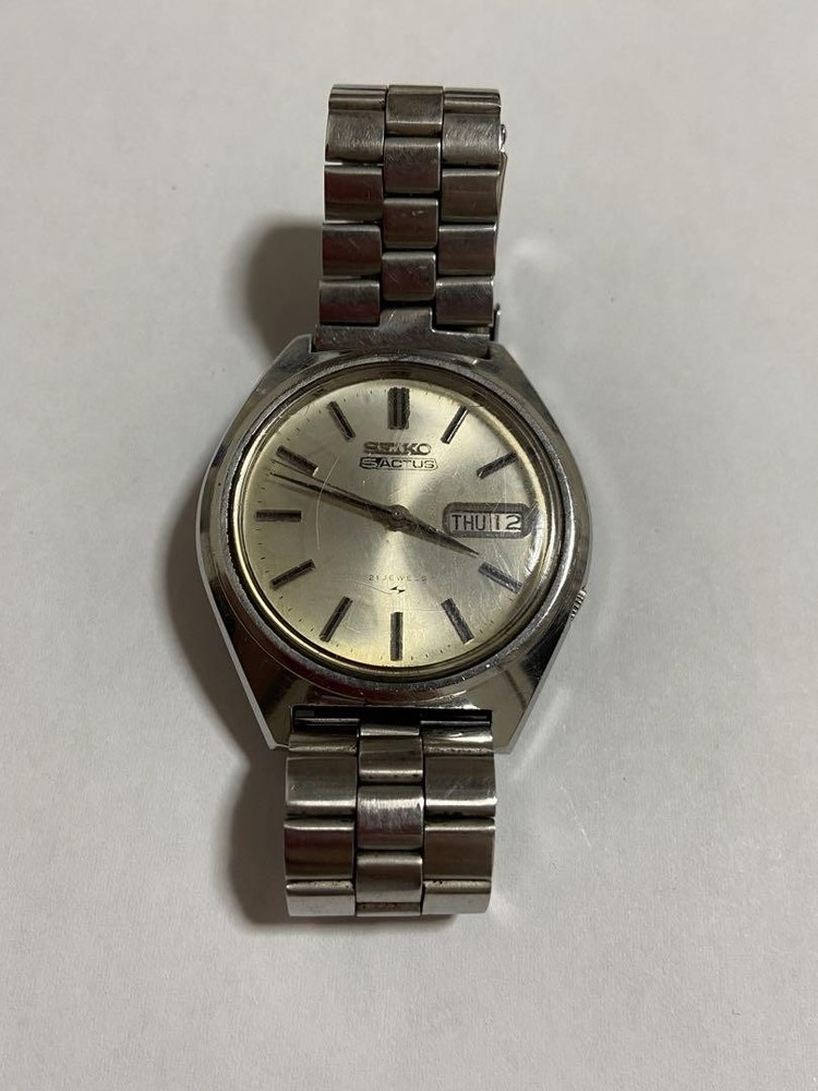 Seiko 5 Actus Automatic 21-Jewel Day-Date Watch with 3 Hands