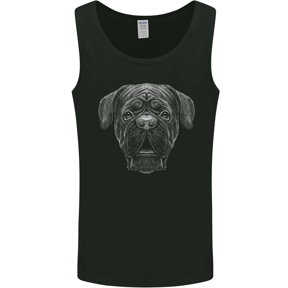 A French Mastiff Dog Dogue Bordeaux Mens Vest Tank Top