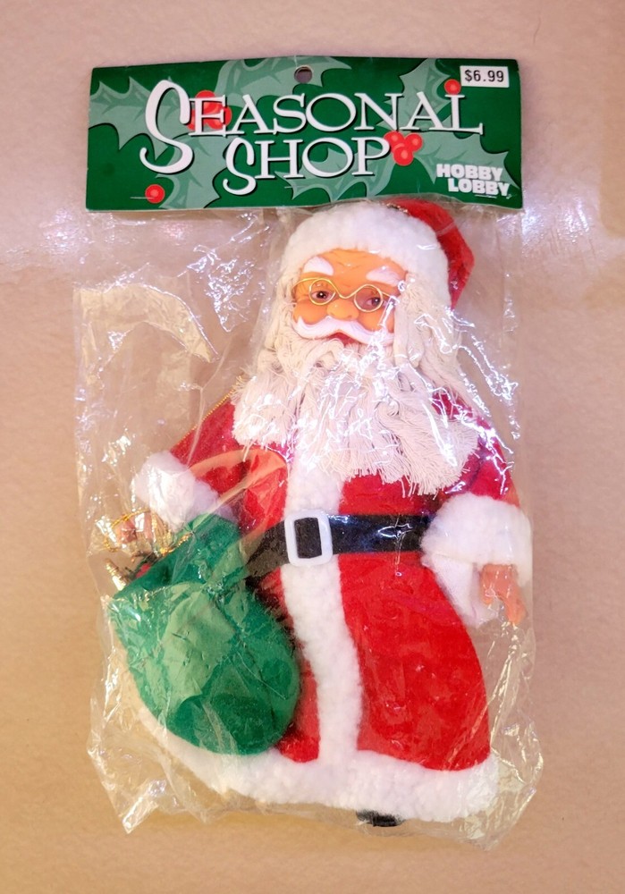 9-Inch Santa Claus Fabric Christmas Decor by Seasonal Shop at Hobby Lobby-image