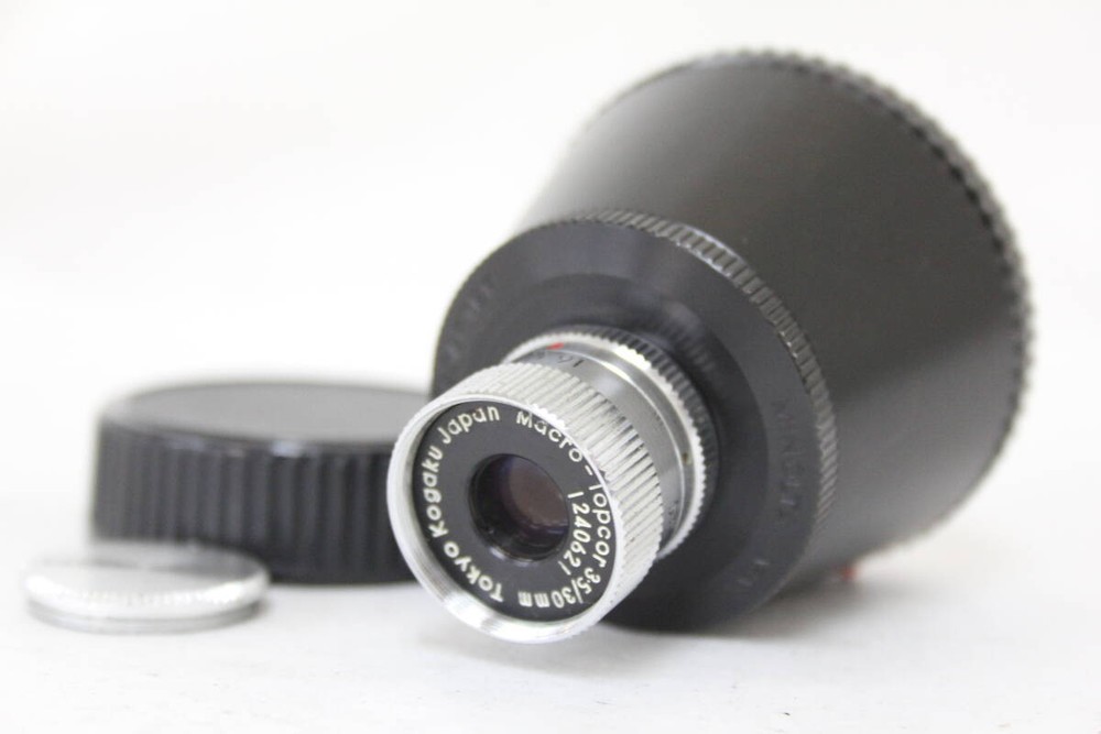 Rare Japan Topcon Macro-Topcor 30mm F3.5 Minolta M-2 Lens with Adapter M2446