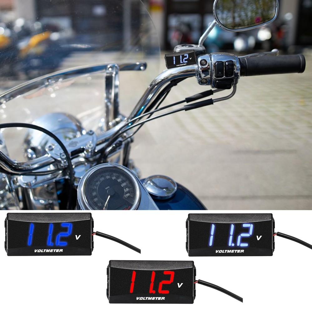 1*12V LED Digital Monitor Volt Meter Display Battery Gauge Voltage Caravan Cars