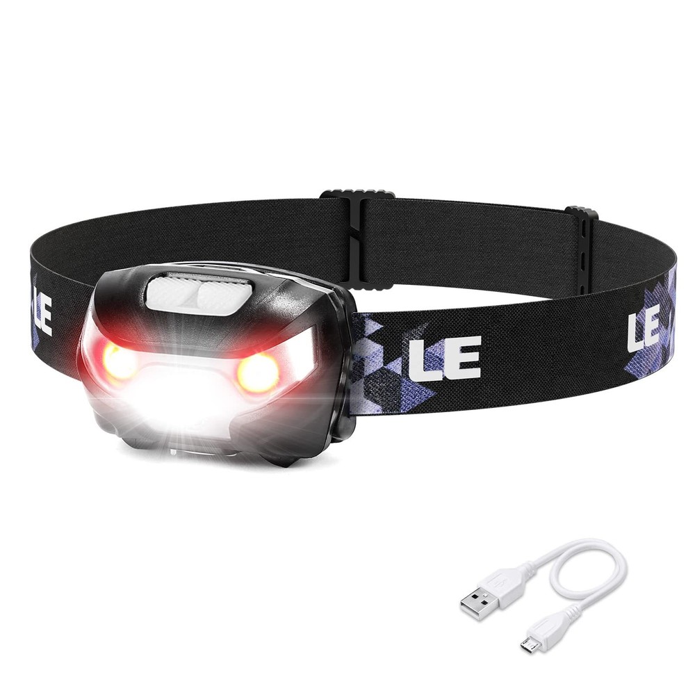 LED Headlamp Rechargeable - Super Bright Head Lamp with 5 Modes for Camping &...