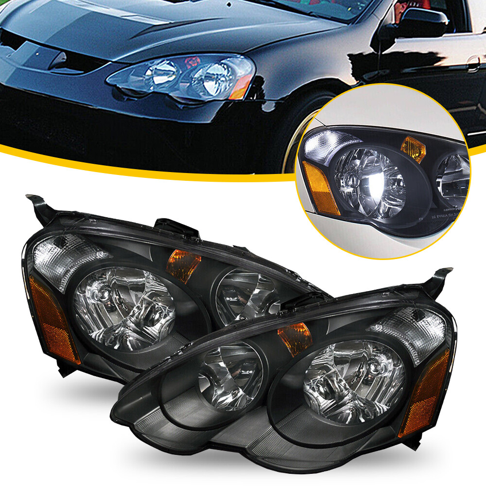 2x For 2002-2004 Acura RSX DC5 Headlights Lamps Assembly Replacement Left +Right