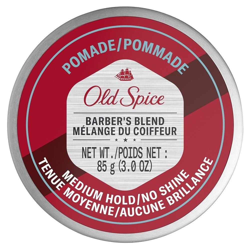 Old Spice Hair Styling Pomade for Men, Medium Hold / No Shine 3 OZ