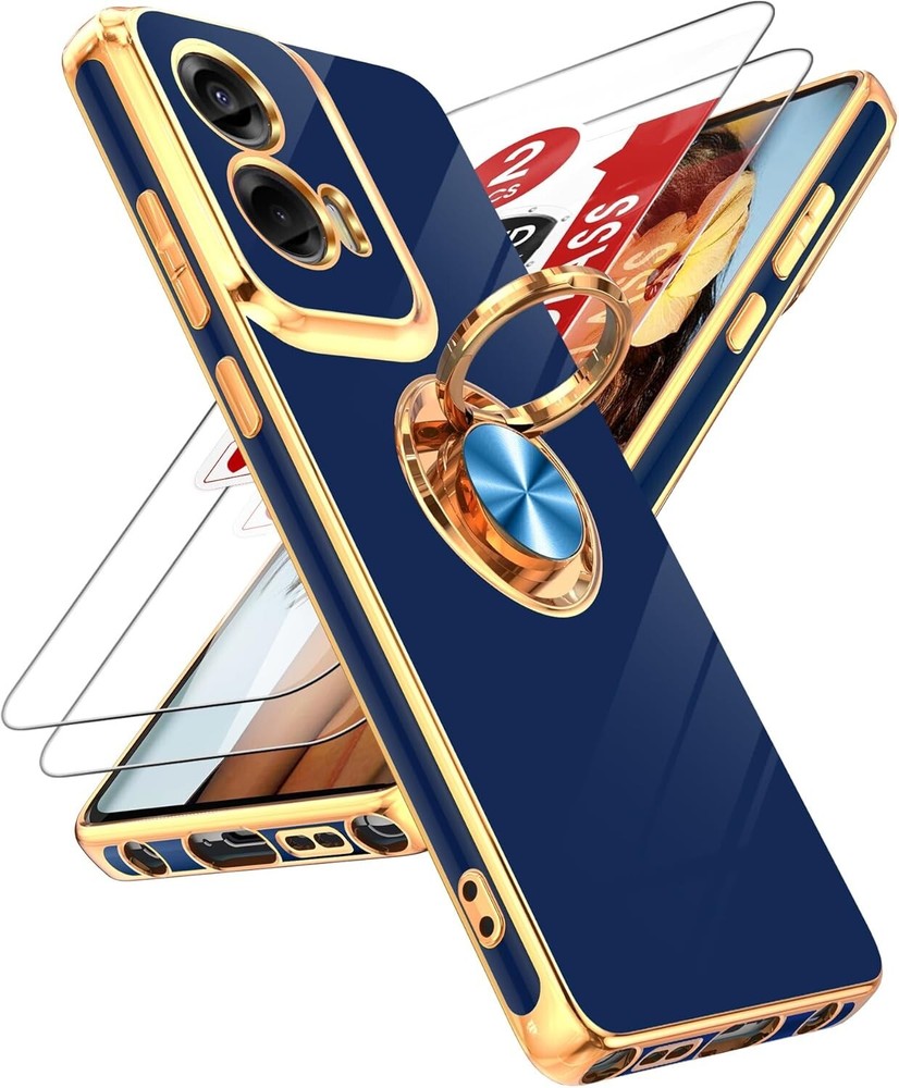 For Moto G Stylus 5G 2024 Case With 360° Ring Holder Rotatable Kickstand Cover