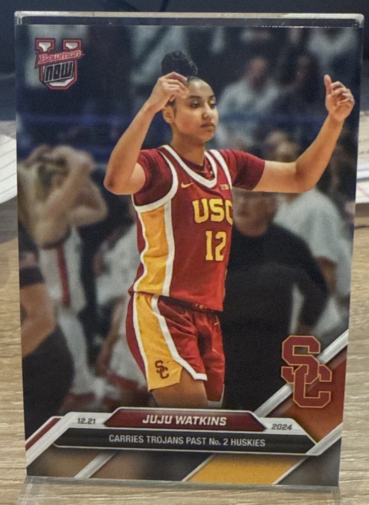 2024-25 Bowman U NOW Juju Watkins #35 Leads USC Past UConn