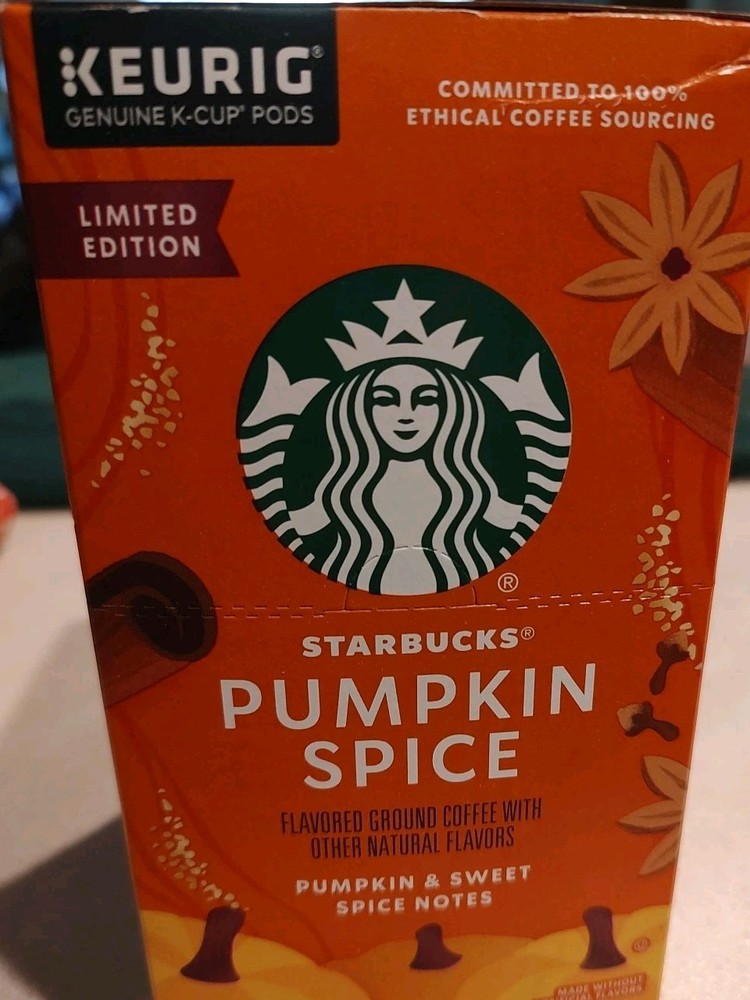 Starbucks Pumpkin Spice Coffee Keurig Genuine K-Cup 22 Pods Limited Edition