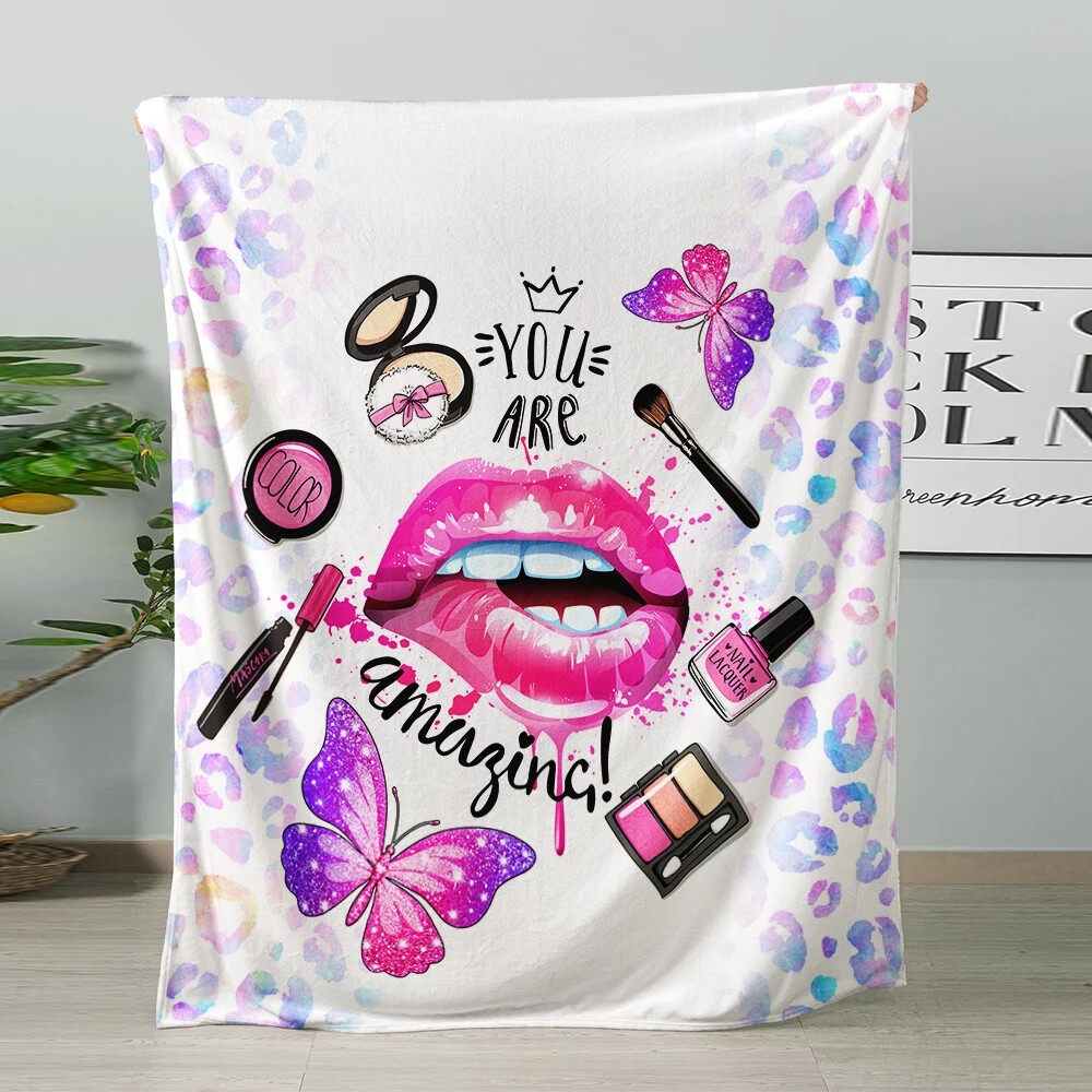 Couple's blanket printed Graphic Soft Warm Bedding Valentine's gift