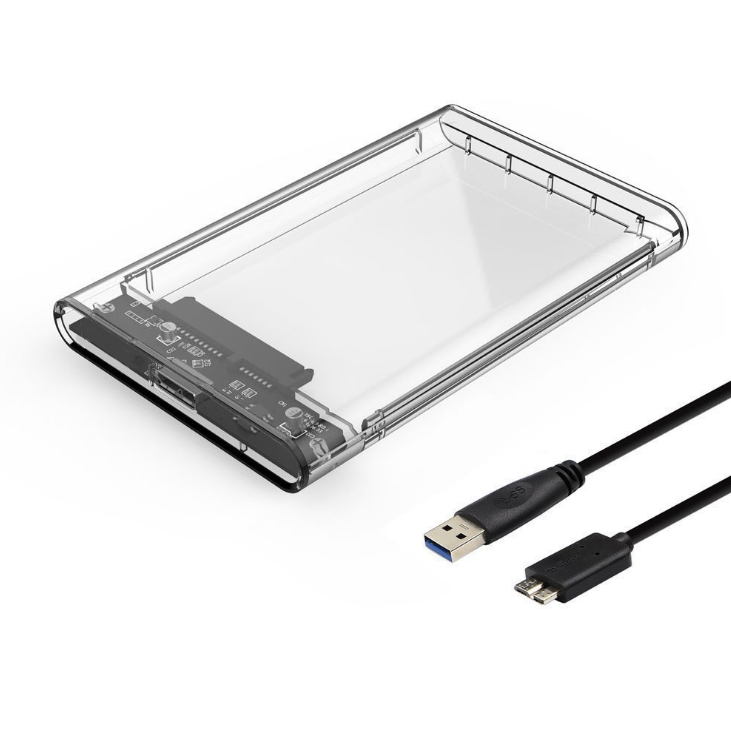 Transparent 2.5-inch mobile hard disk box SATA serial port USB3.0 external