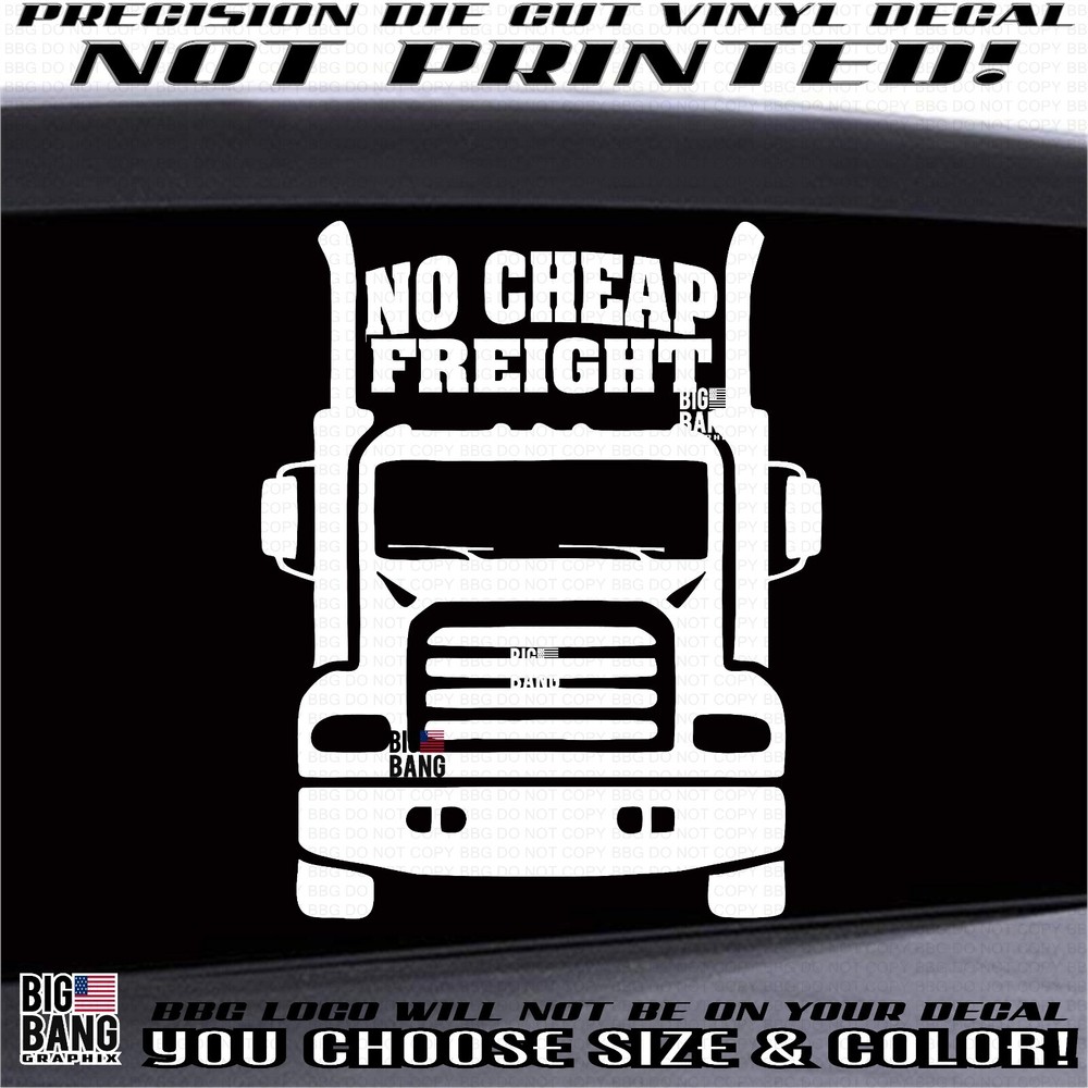Semi Big Rig Owner Operator Vinyl Decal Sticker Die Cut Old School Truck Lettering