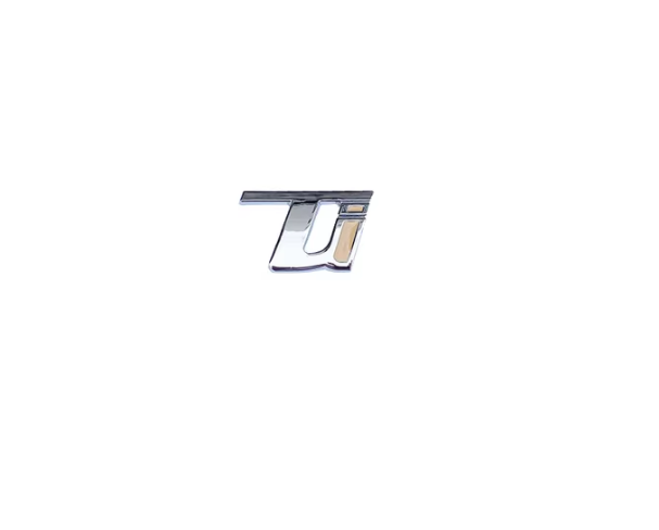 Car Metal Letter TI silver Styling Decorative Stickers For Alfa Romeo 2pcs