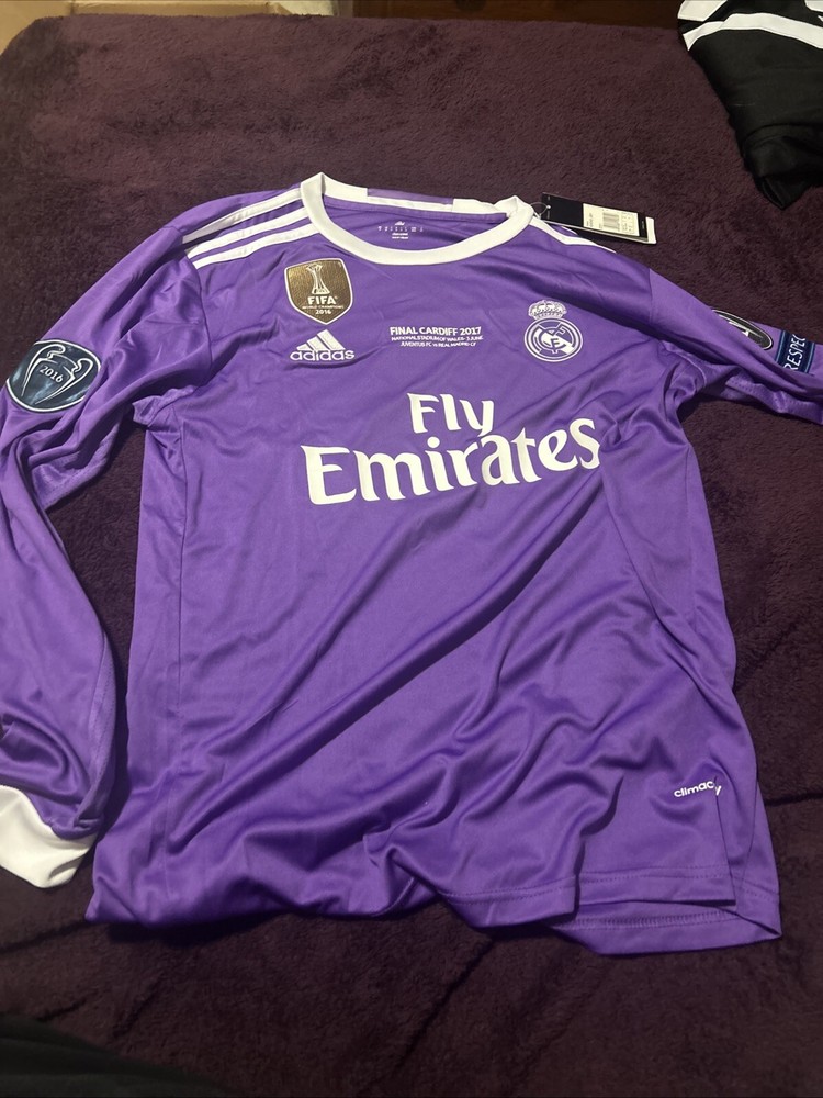 Ronaldo #7 Jersey Real Madrid 2017 Ucl Final  Long Sleeve Jersey