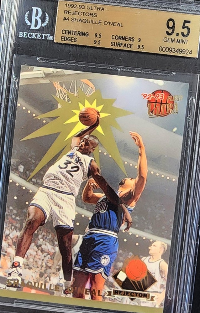 SHAQUILLE O'NEAL (SHAQ) 1992 ULTRA REJECTORS *KABOOM* RC BGS 9.5 GEM ULTRA RARE