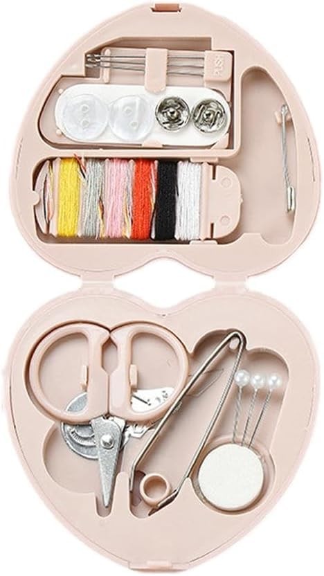 Portable Blue Travel Sewing Kit for Clothing Repairs and Household Fixes