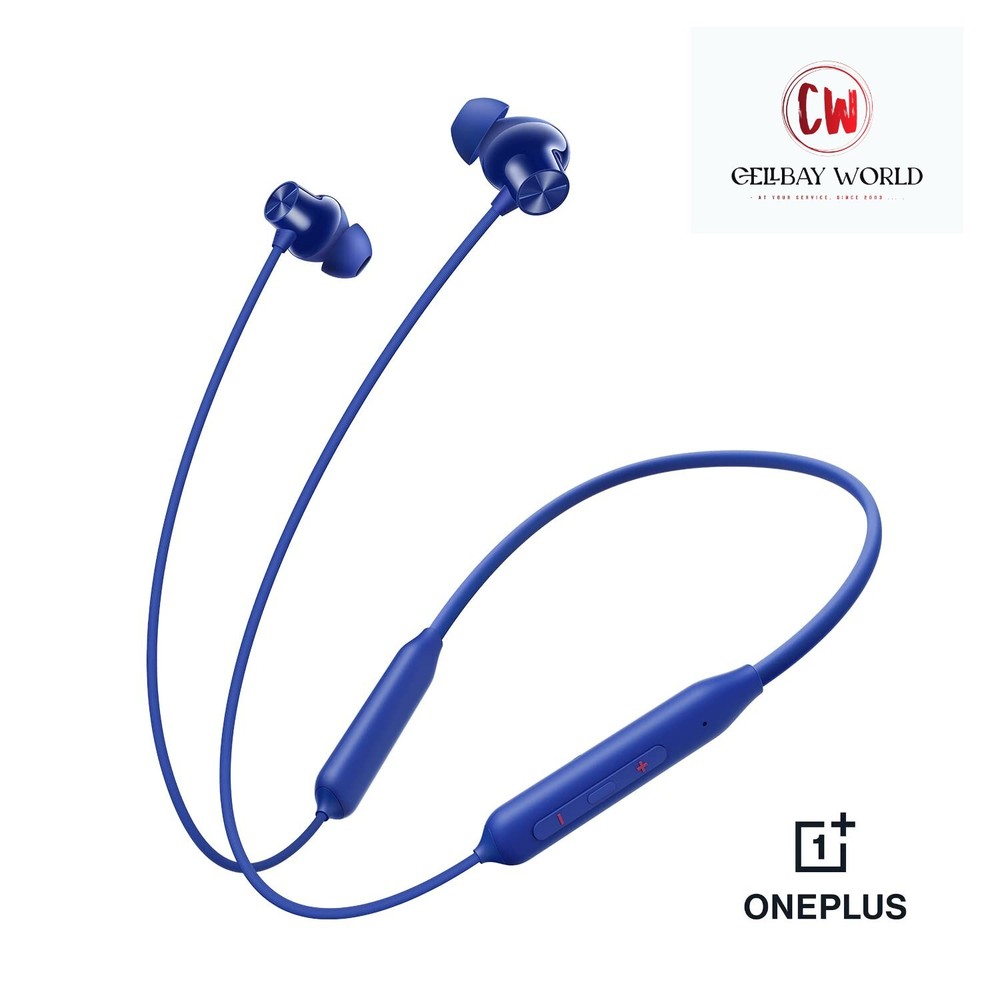 OnePlus Bullets Wireless Z2 Beam Blue with 12.4mm Drivers Bombastic Bass and AI Noise Cancellation