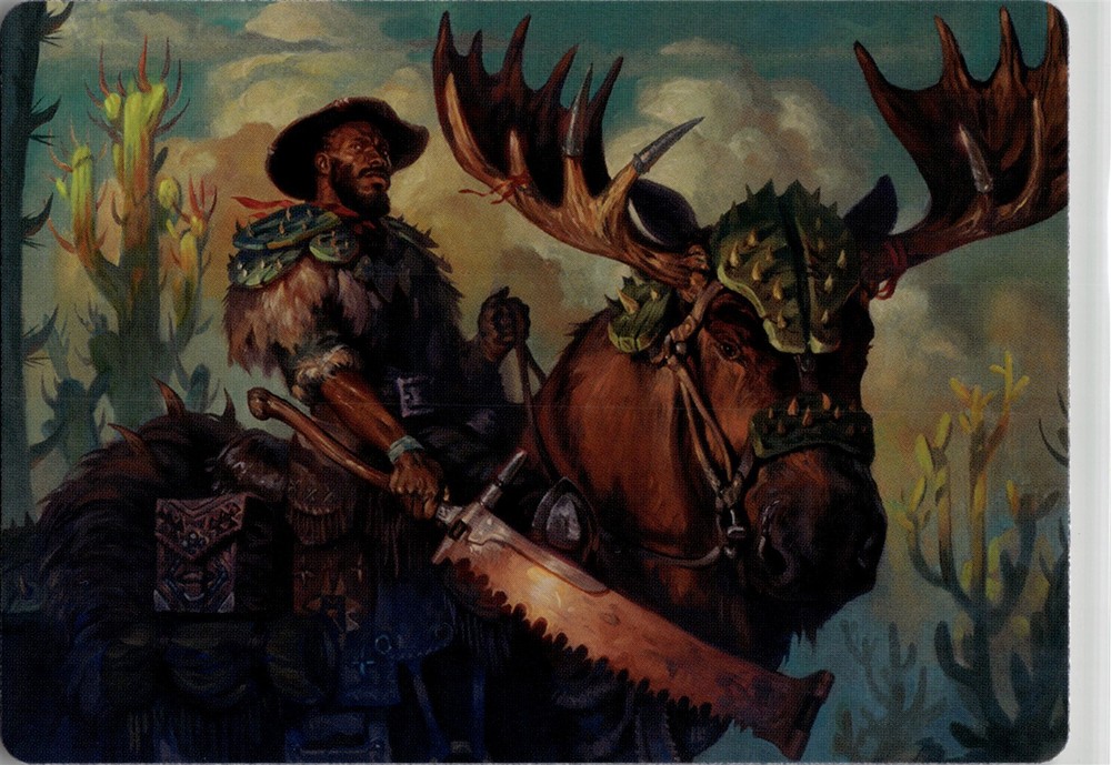 SPINEWOODS PALADIN ART CARD Outlaws of Thunder Junction #15 AOTJ(NM+)(MTG)