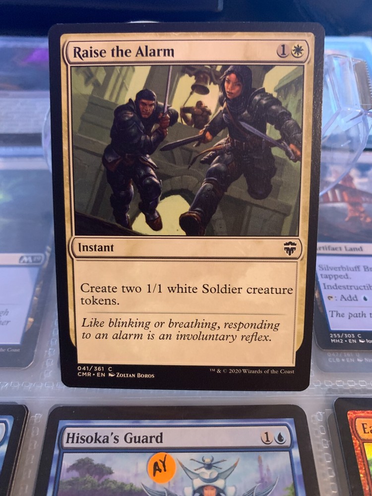 Must-Have Raise the Alarm Commander Legends MTG Card  