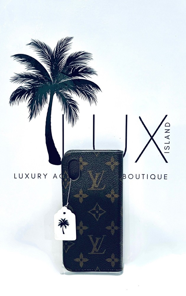 LOUIS VUITTON  iPhone X Monogram Folio Phone Case