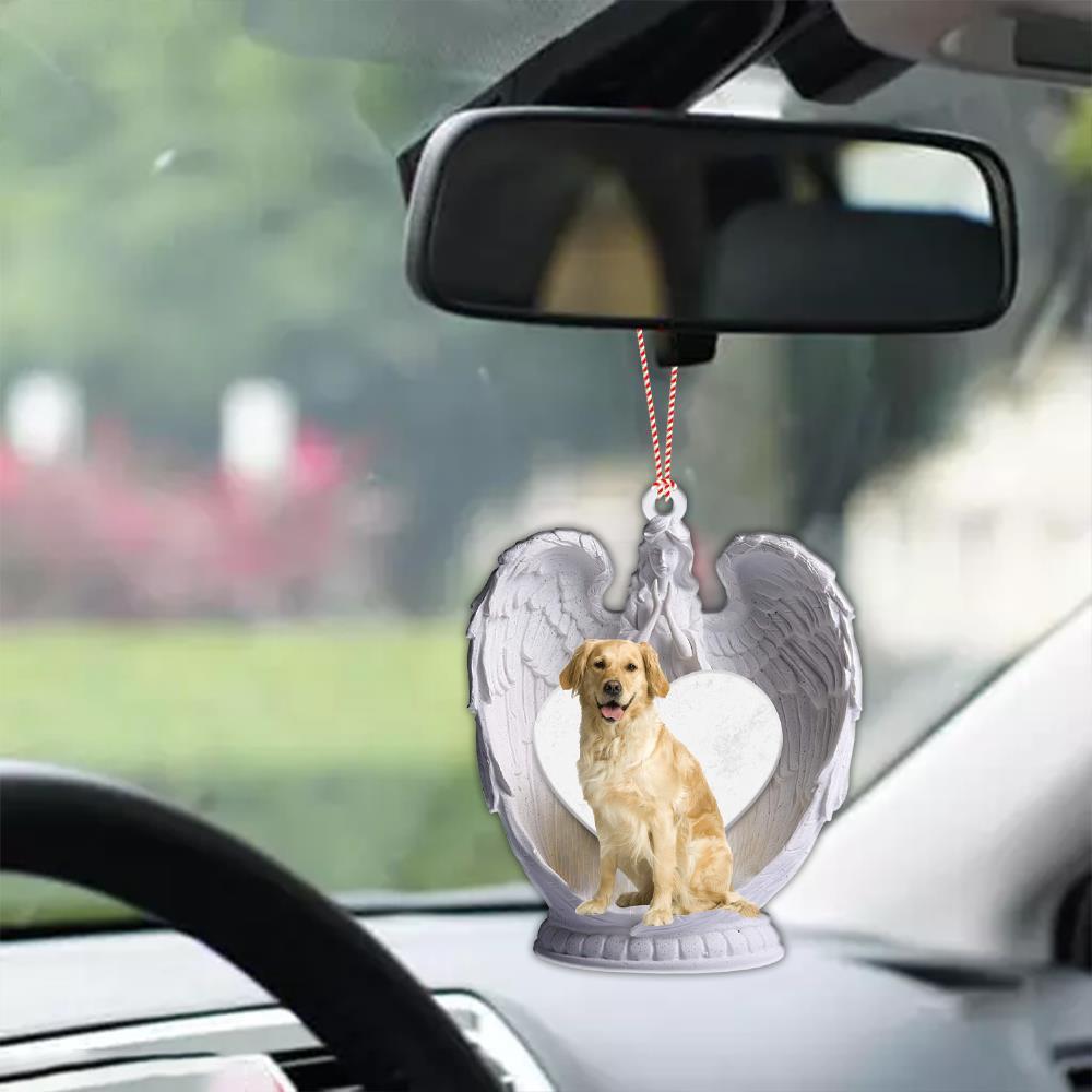 Labrador Retriever Dog Angel Wings Ornament  Labrador Retriever Dog Ornament