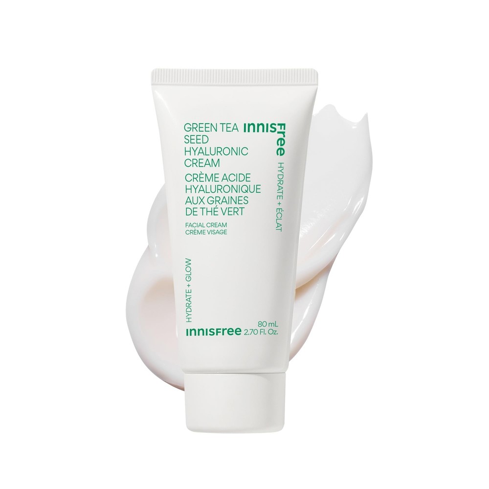 innisfree Green Tea Seed Hyaluronic Acid Cream for Hydration & Skin Barrier Support