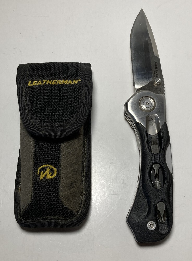 Leatherman K502x Retired Multi Tool with Locking Blade Bits Driver and Carabiner