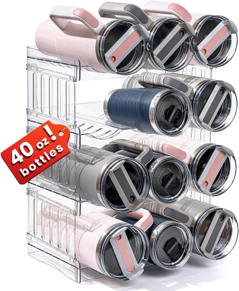 Stanley 40 Oz Tumbler Water Bottle Organizer with Handle Pantry Storage