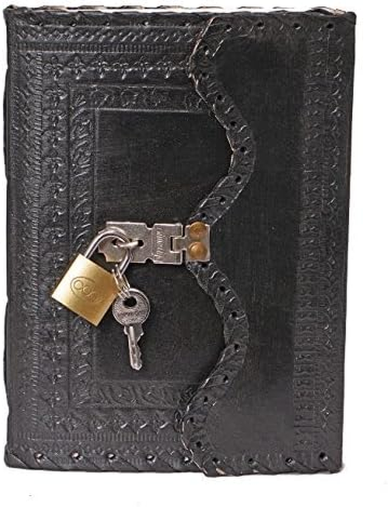 Handmade Leather Diary with Lock & Key for Secure Writing