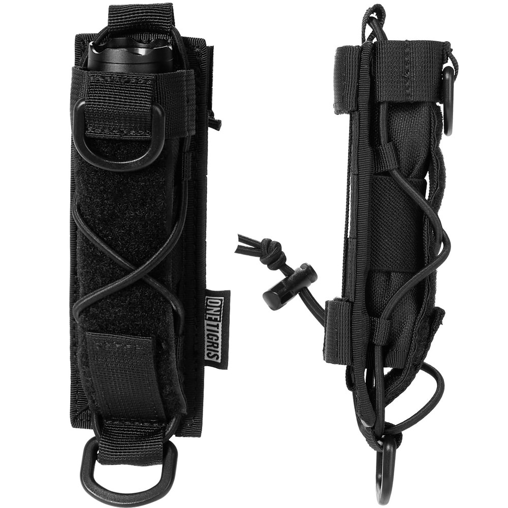 Tactical Flashlight Holster Open-top Holder Pouch for Torch Linear Hand Tool ...