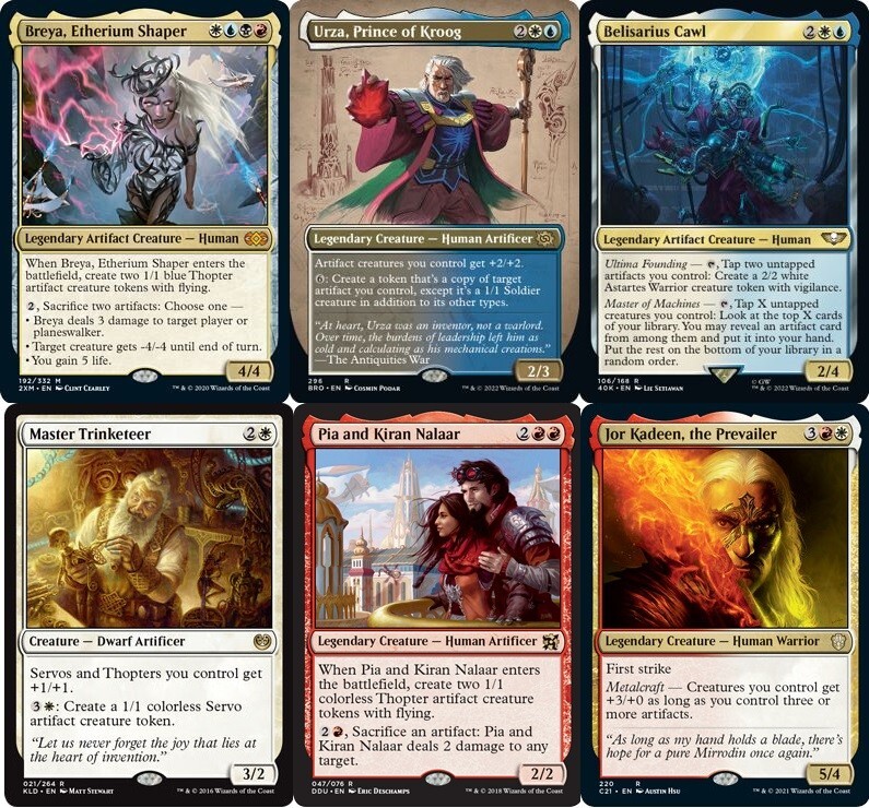 MTG Commander EDH Deck Breya, Etherium Shaper 100 Cards Custom Deck Artifacts NM