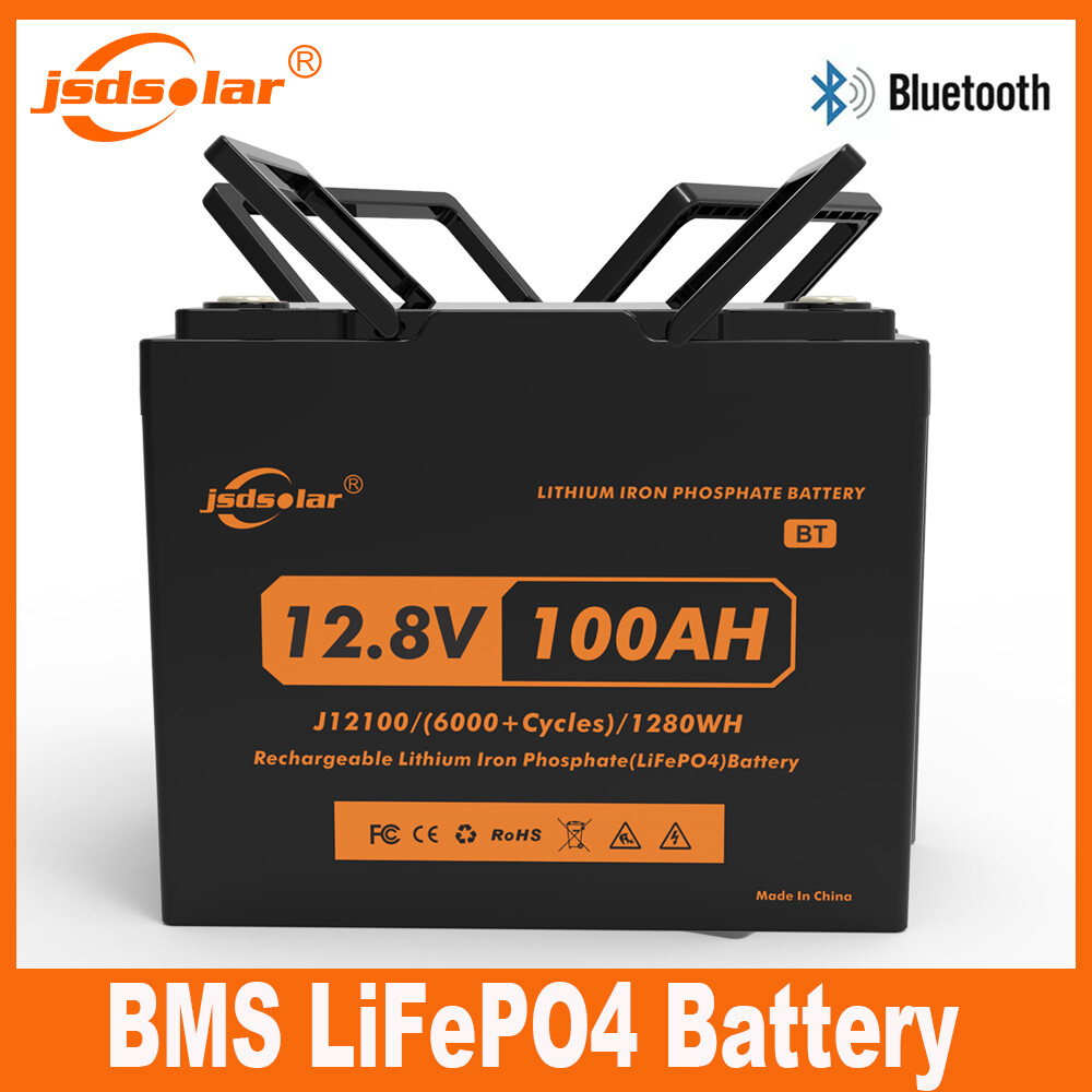 12V 100Ah Lithium Battery Bluetooth BMS For Solar Golf Cart Trolling Motor Boat