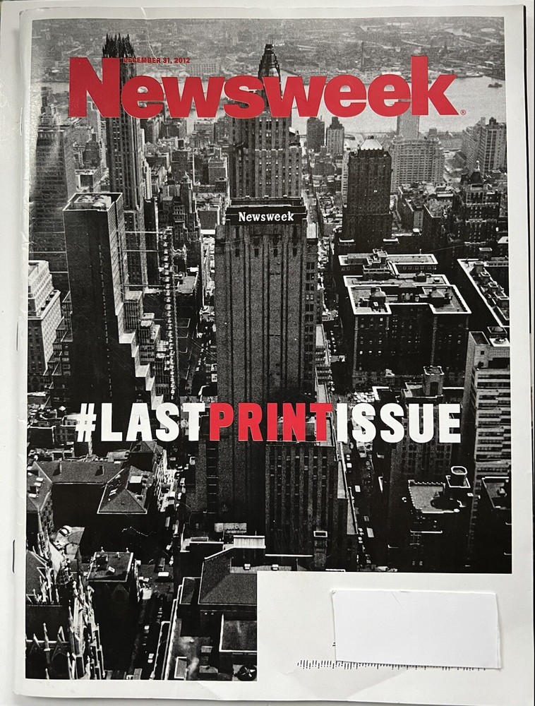 Newsweek Magazine Last Printed Issue December 2012