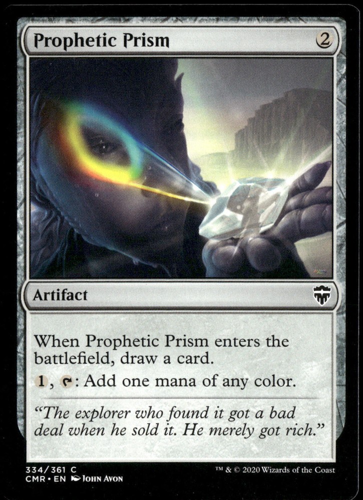 Prophetic Prism MTG Clear Card 334 Commander Legends Magic the Gathering