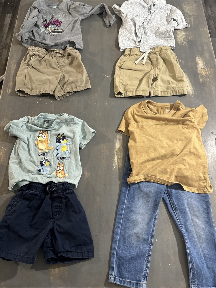 Spring boy toddler outfits 2T Lot Of 4 Outfits 8pcs In Total!