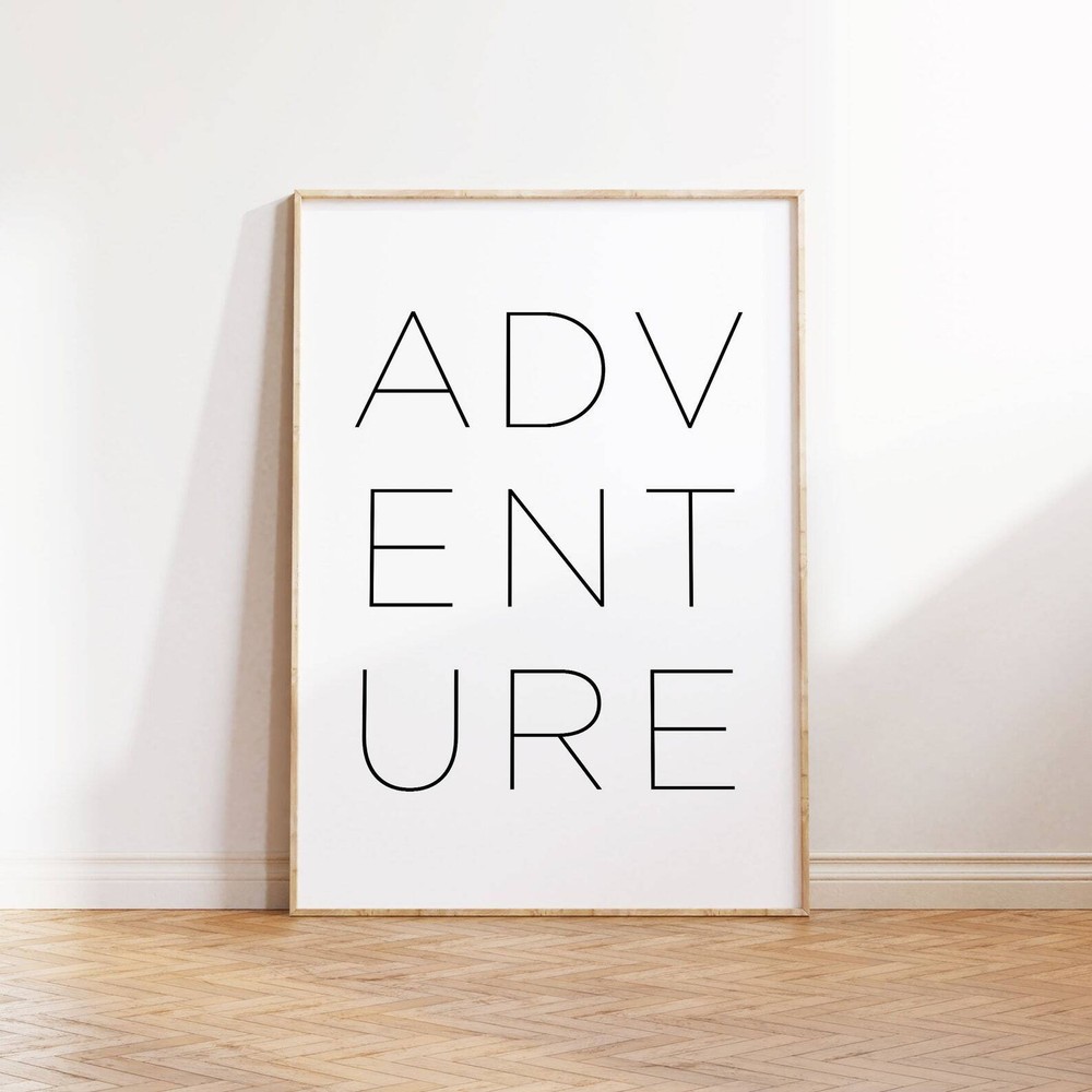 Adventure Nursery Printable Poster Nursery Prints Adventure Prints Typography