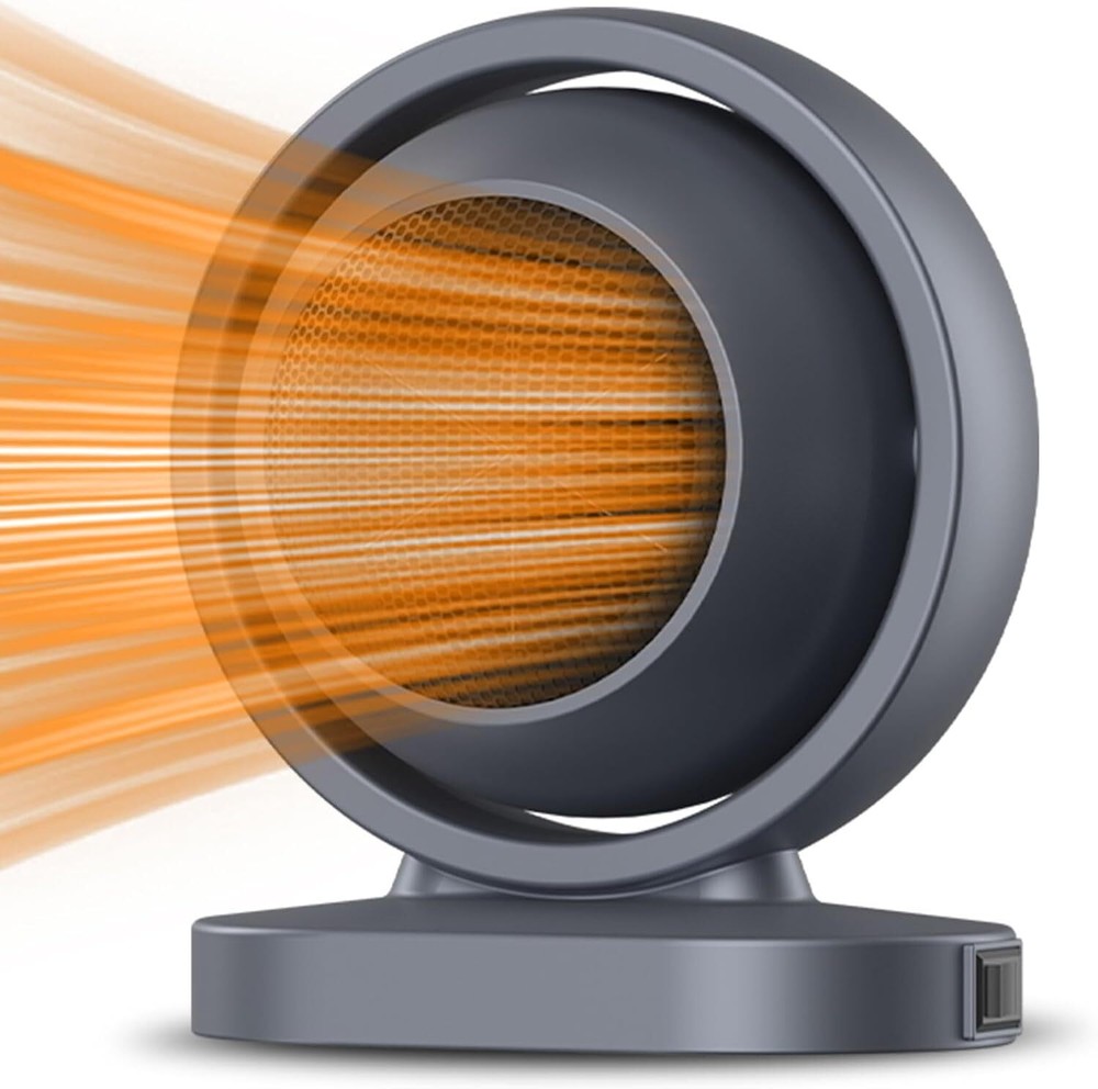 Portable Electric Space Heater, Lower Power Energy Saving Heater for Gray