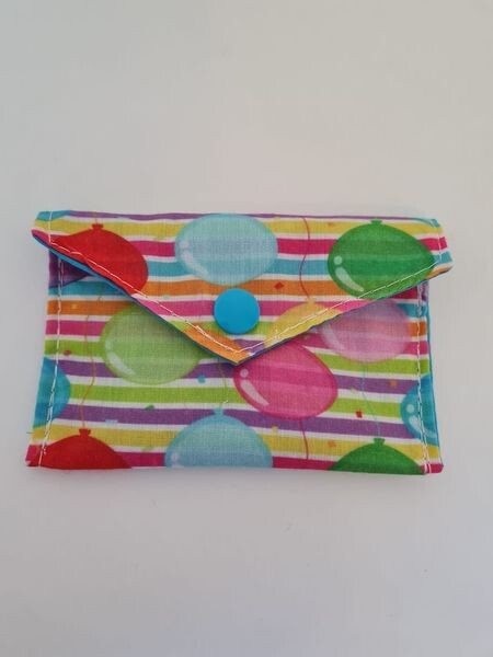 Gift card holder / coin purse balloon Birthday print-image