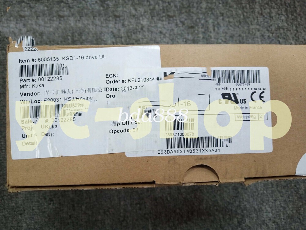 /New KUKA KSD1-16 00-122-285 Servo Driver Fast Shipping via FedEx or DHL