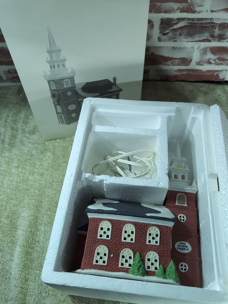 Department 56 Old North Church Lighted New England Village Heritage Series Collectible