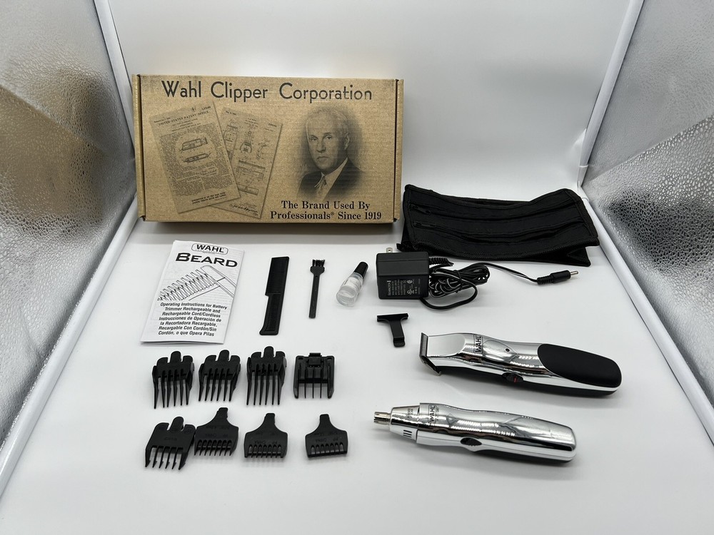 WAHL Groomsman 5622 Rechargeable Beard Hair and Nose Trimmer