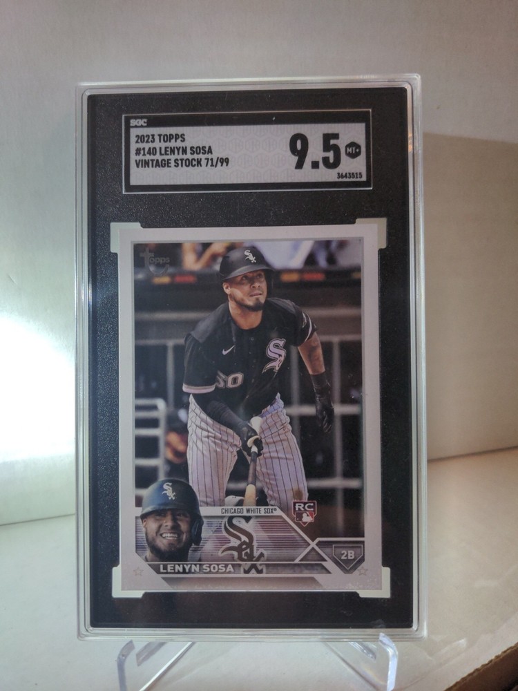 LENYN SOSA 2023 TOPPS RC #140 VINTAGE STOCK PARALLEL 71/99 WHITE SOX🔥SGC 9.5