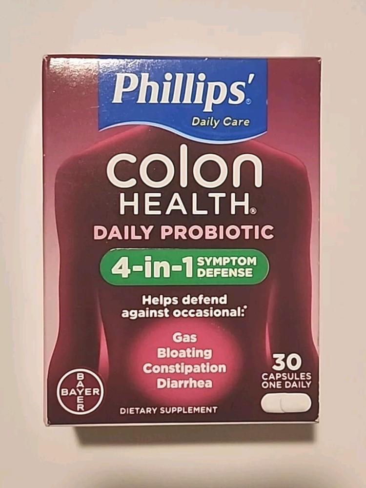 Phillips’ Colon Health Daily Probiotic Dietary Supplement (Pack of 30 Capsules)