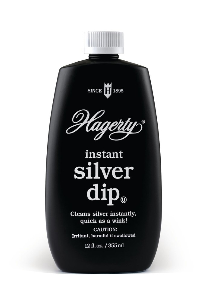 Instant Silver Dip Cleaner - Heavy Tarnish Remover for Silverware & Jewelry