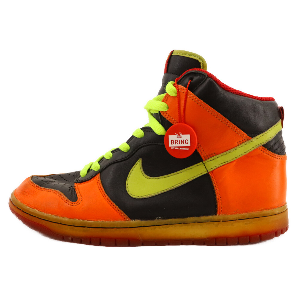NIKE Men 9.0US   Dunk High Cuctus Orange Cactus Cut Sneakers Orange/Black Us9 30