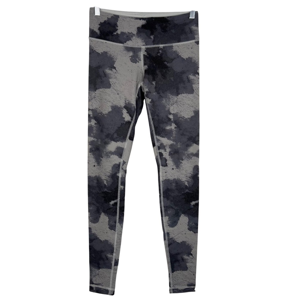 Lululemon Wunder Under Floral Platoon Silver Spoon Size 4 Yoga Pants