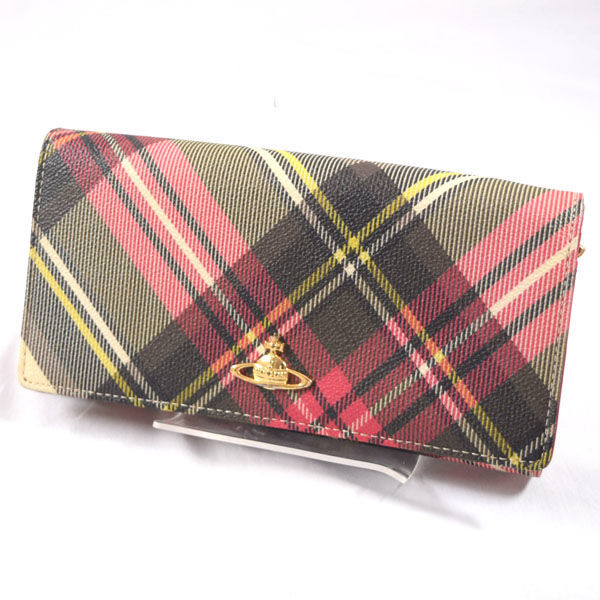 Vivienne Westwood Derby Bifold Wallet PVC Red - Used, Good Condition