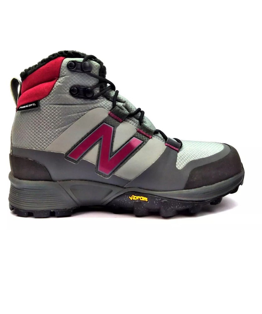 New Balance Women's Hiking Boots Primaloft Lace Up Winter Gray Pink SZ 8.5 $100