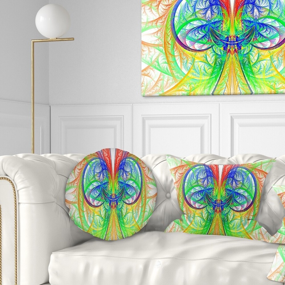 Designart 'Extraordinary Fractal Green Design' Abstract