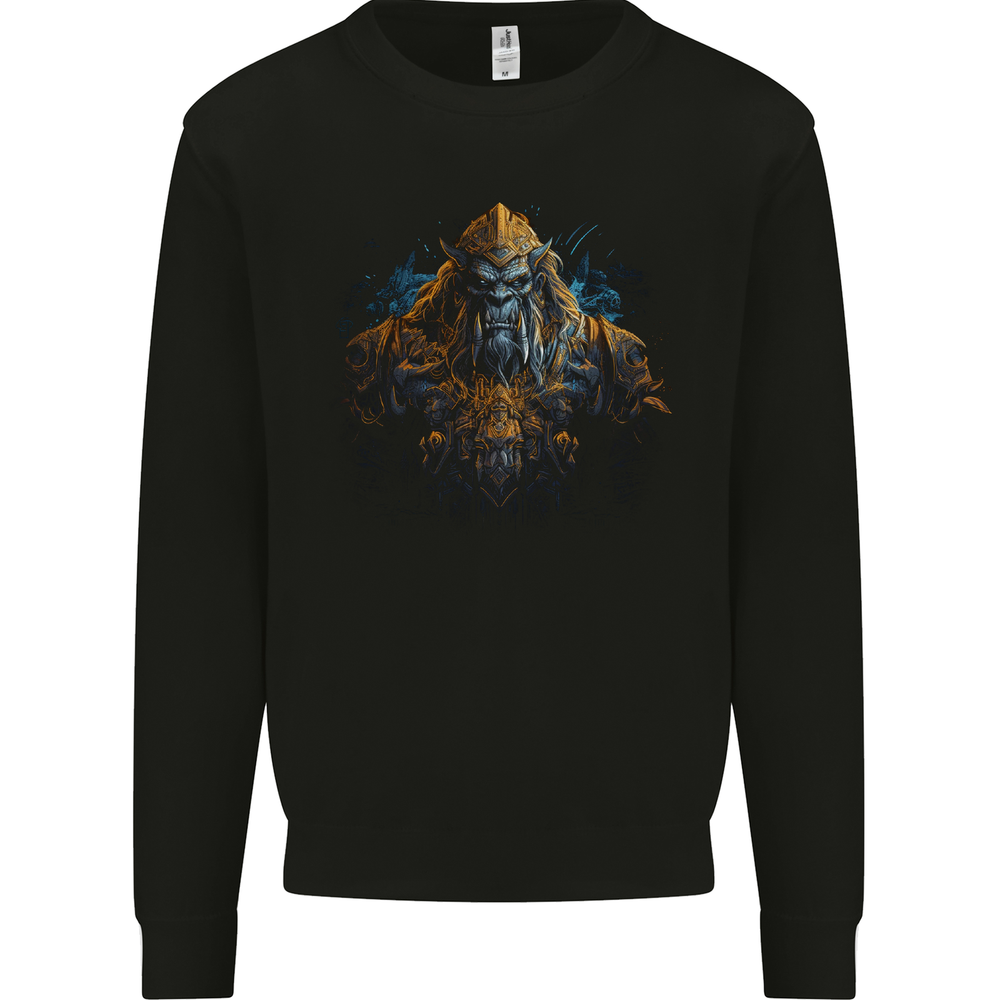 Fantasy Warrior Orc Goblin Orca Elf Troll Styx Mens Sweatshirt Jumper