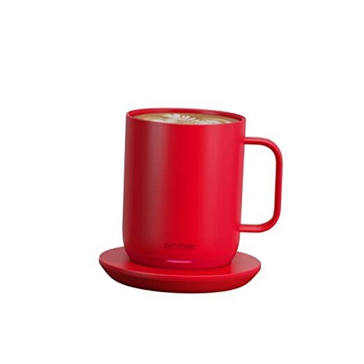 Temperature Control Smart Mug 2, 10 Oz, App-Controlled Heated Coffee 10 oz Red